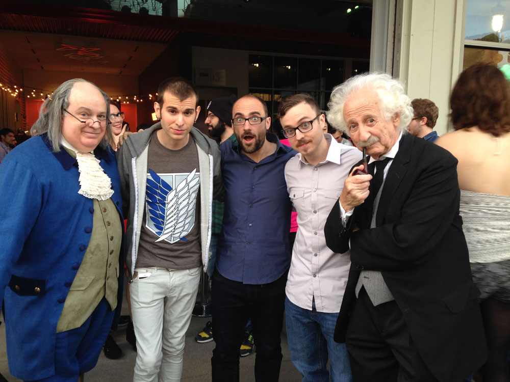 Benjamin Franklin, Jake Roper, Michael Stevens, Myself, Albert Einstein