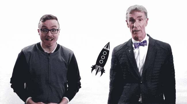 Kevin with Bill Nye